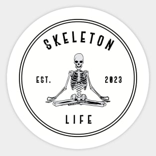 Skeleton Life Sticker